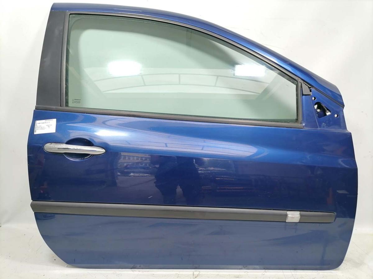 Renault Clio 3 original Tür rechts NV432 Monaco Blau 3 Türer BJ05